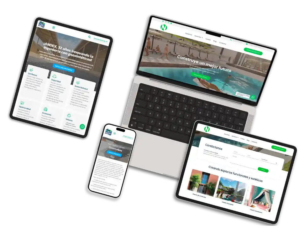 mockups realizados por un desarrollo web en perú