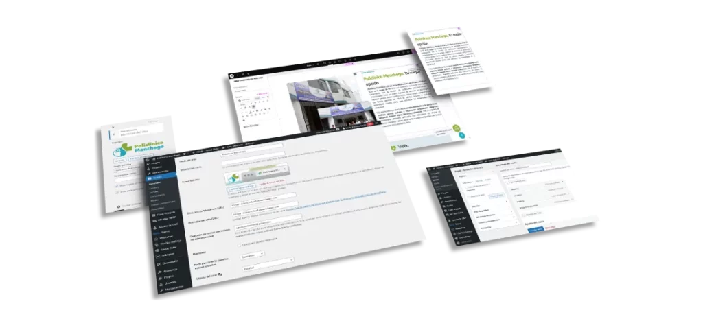 diseño de un sitio web administrable