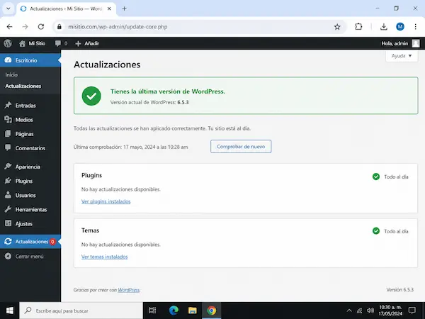 Buenas prácticas para mantener WordPress actualizado