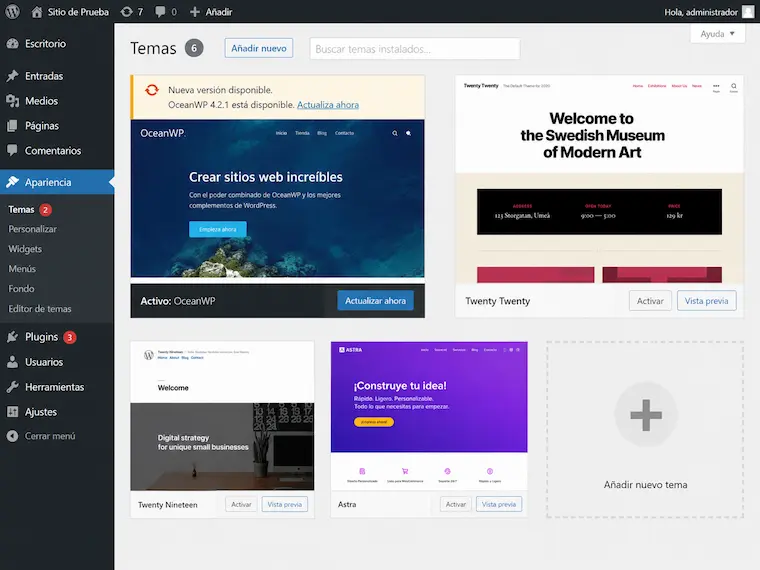 Preguntas frecuentes sobre actualizar temas en WordPress