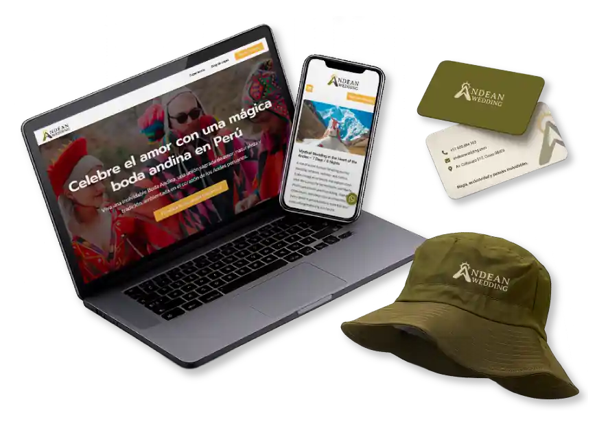 Marketing digital para Andean Weadding
