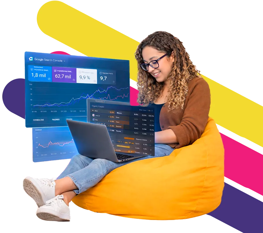 Especialista de Perú en marketing digital analizando métricas.