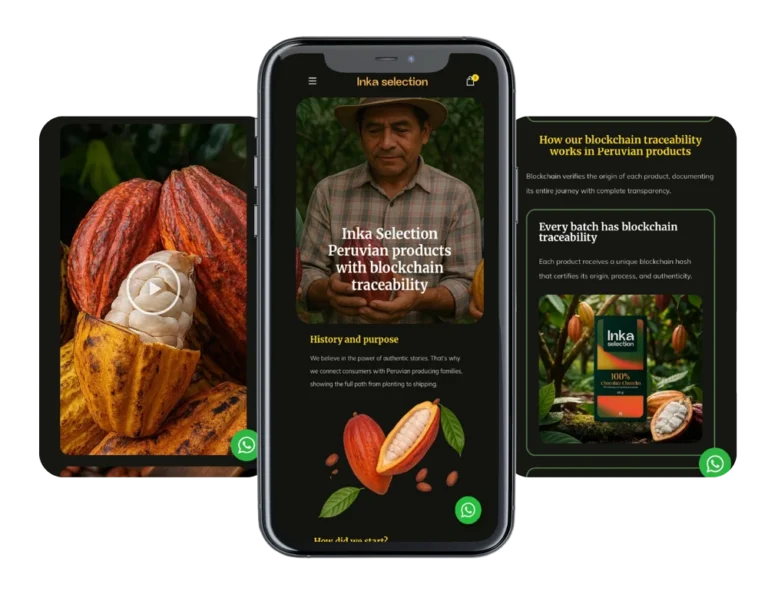 Marketing Digital realizado por Onza para una marca llamada Inka Selection