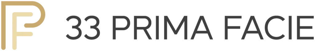 Logo de 33 Prima Facie, cliente de diseño de tiendas virtuales