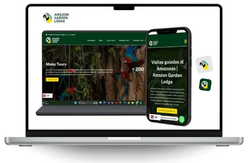 Mockup de proyectos desarrollados por nuestra agencia de diseño web para empresas