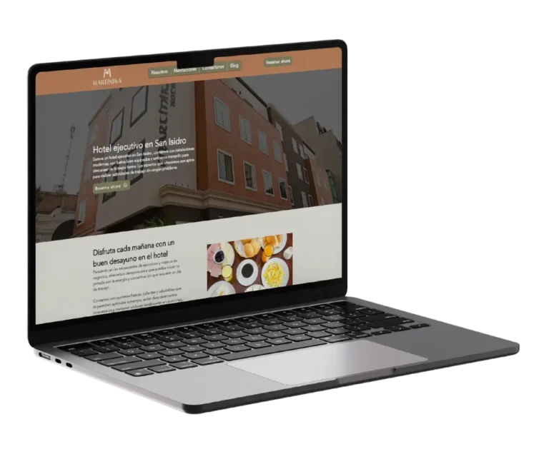 Diseño de páginas web para hoteles realizado por una agencia de marketing para hoteles