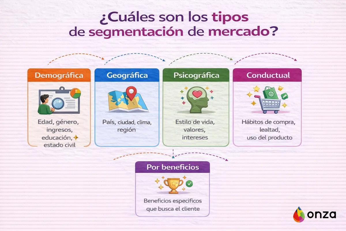segmentacion de mercado tipos