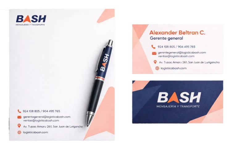 piezas de diseño gráfico corporativo como papelería y tarjetas para empresa