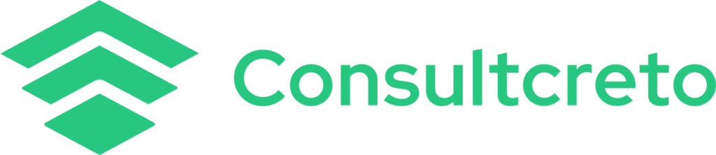 Logo de Consultcreto empresa que trabajó piezas con nuestra agencia de diseño gráfico