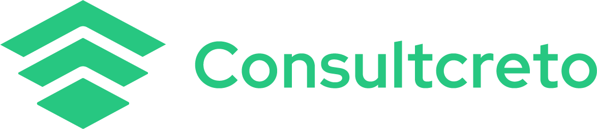 Logo de Consultcreto empresa que trabajó piezas con nuestra agencia de diseño gráfico