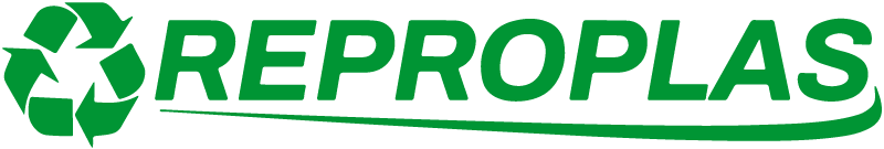 Logo de Reproplas, empresa especializada en reciclaje y procesamiento de plásticos