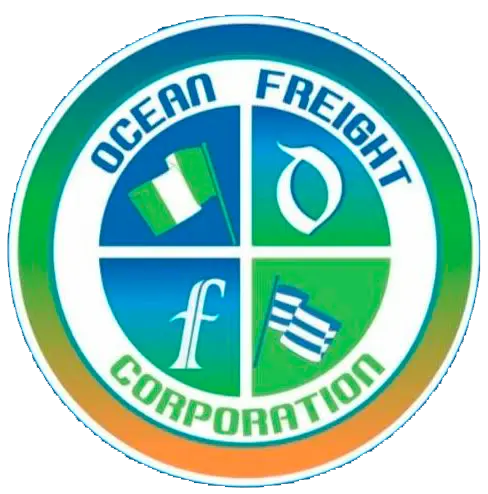 Logo de Ocean Freight Corporation, empresa de transporte y logística internacional