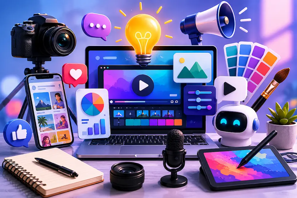 100 herramientas para crear contenido que sí funcionan 2026