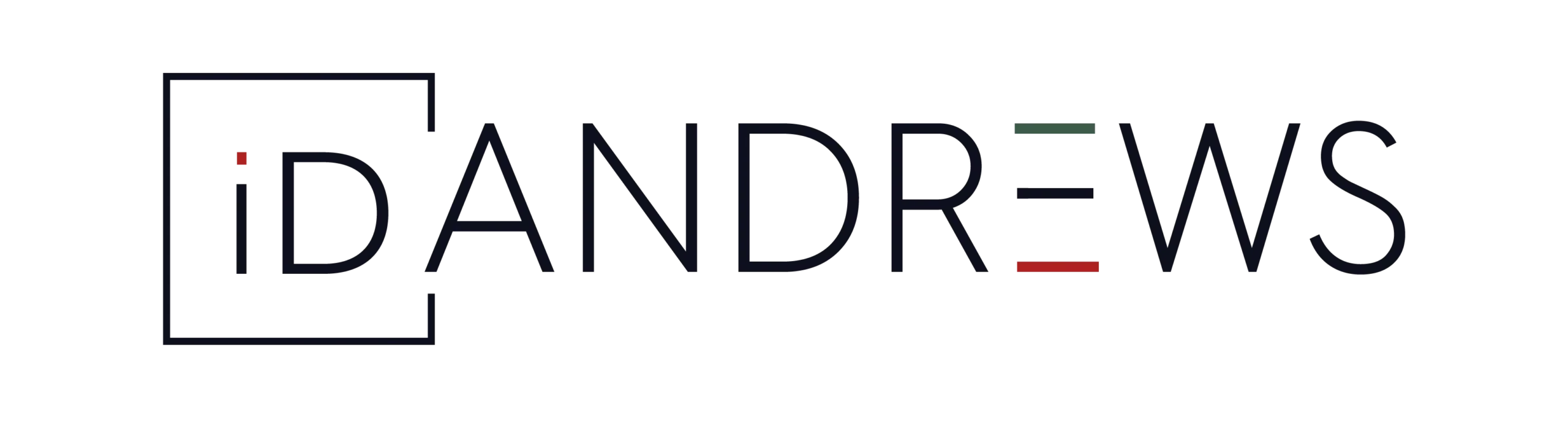 Logo de iD Andrews, tienda exclusiva de ropa para hombres y cliente de nuestra agencia de marketing.