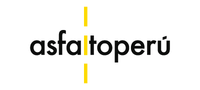 Logotipo de Asfaltoperú con texto en minúsculas y líneas verticales, cliente de Onza Marketing