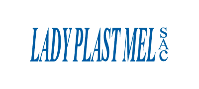Logo de Ladyplast Mel S.A.C. con tipografía azul estilizada