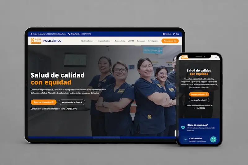 Web Policlínico Socios en Salud